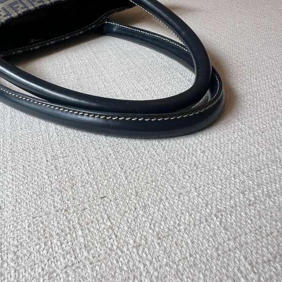 Fendi Tote Bag Handbag Zucchino Navy - Picture 6 of 8